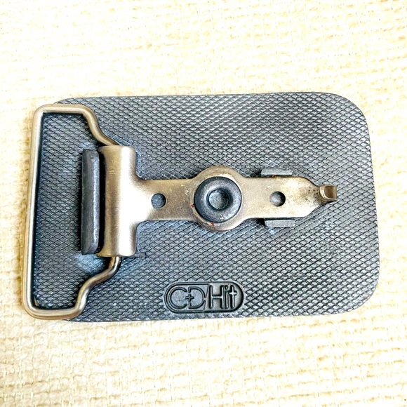 Vtg Belt Buckle Pewter QUANEX BAR GROUP MAC 85  Mac LaSalle Steel - Picture 3 of 3